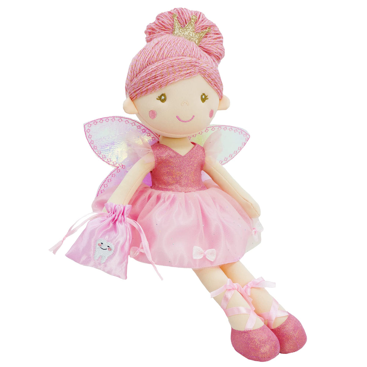 Anastasia embroidered face plush companion for comforting roleplay and storytelling