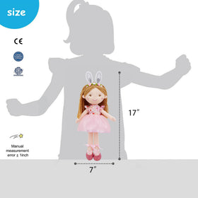 June Garden Brielle plush doll for children, ideal as a comforting companion