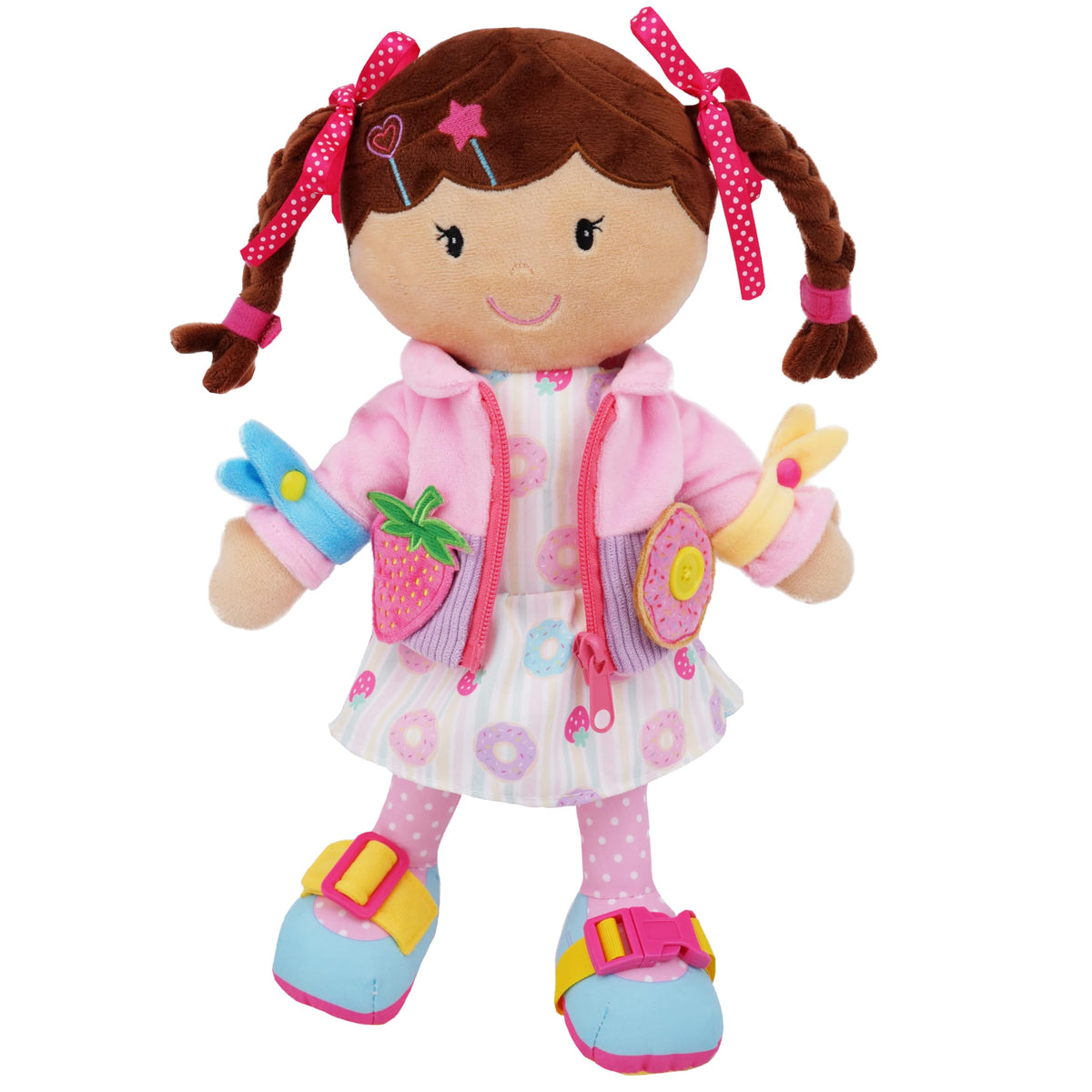 June Garden Dressy Friends Daisy with removable jacket for dressing skill practice
