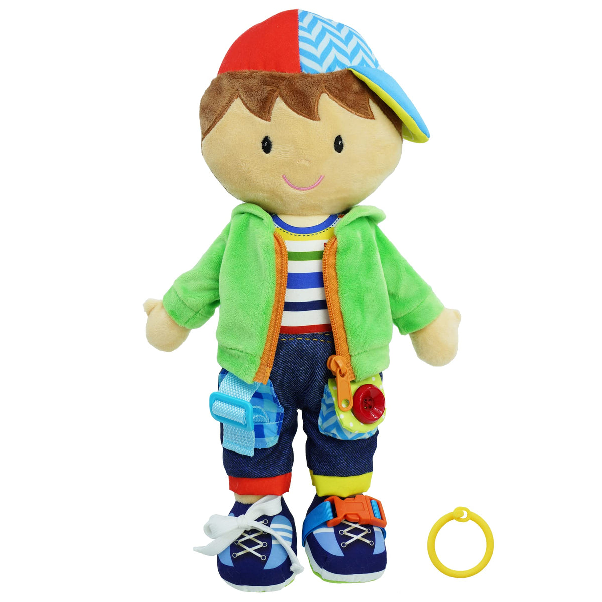 June Garden Dressy Friends Terry plush toy for cuddling and dressing practice.