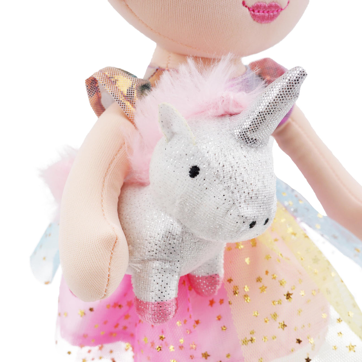 June Garden Plush duo features embroidered details for safe play