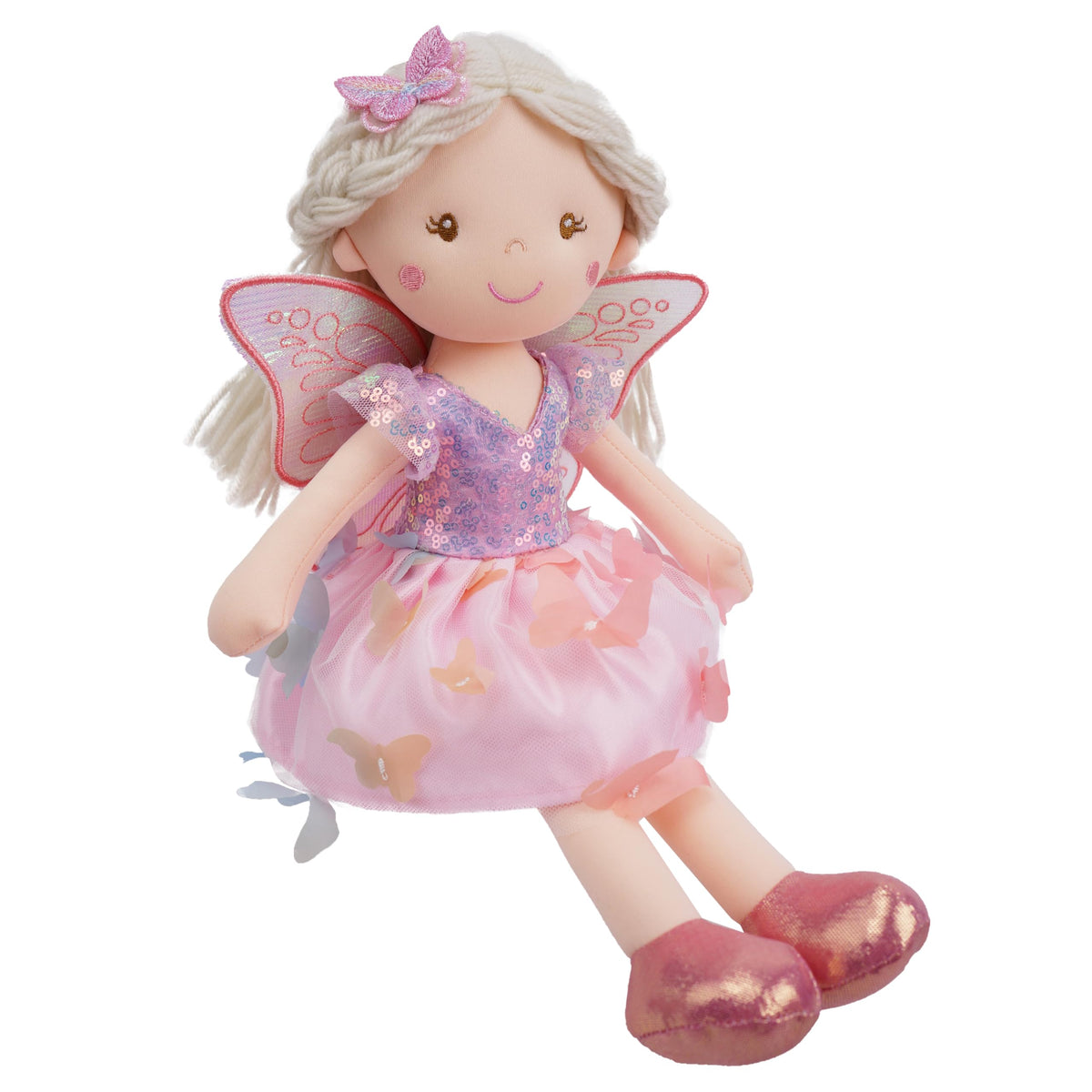 June Garden Lunabelle pink sequin top with soft tutu invites whimsical dress-up adventures.