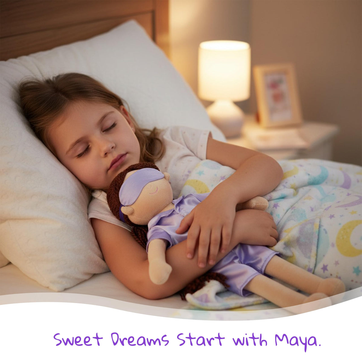 June Garden Maya sleep mask boosts cozy bedtime role-play moments.