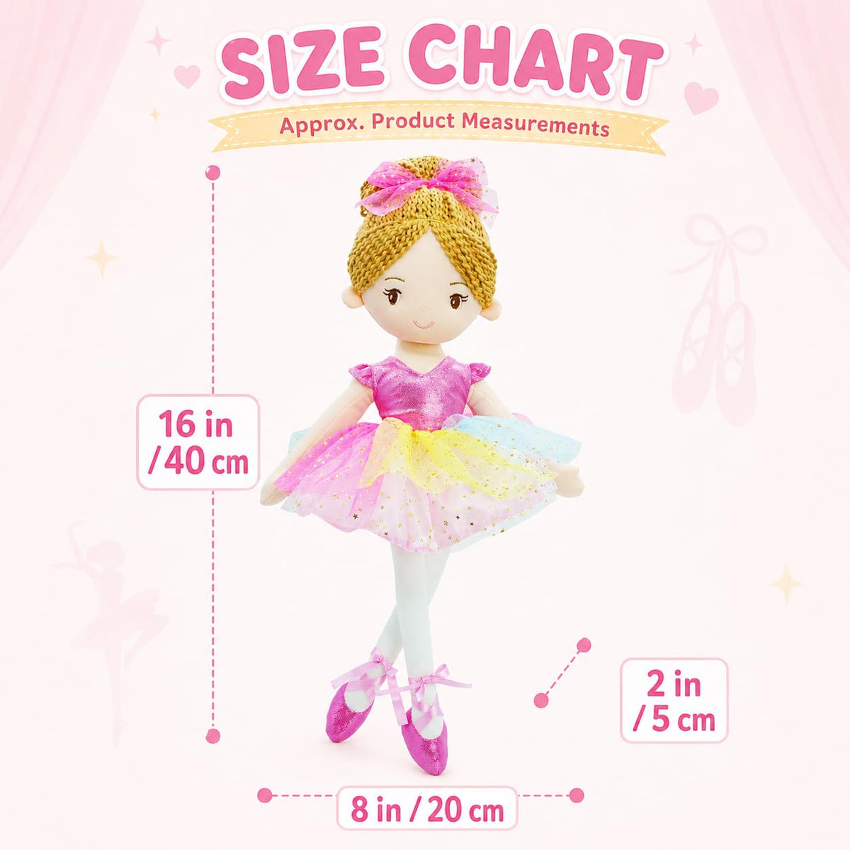 Compact Polina doll, travel-friendly for bags and strollers