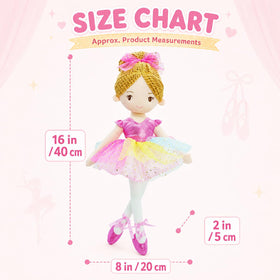 Compact Polina doll, travel-friendly for bags and strollers