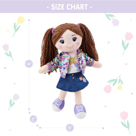 June Garden Snuggle Cutie Sophie Glam 14-inch size ideal for cuddling and storytelling