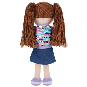 Sophie Glam 18in doll inspires dress-up and storytelling adventures.