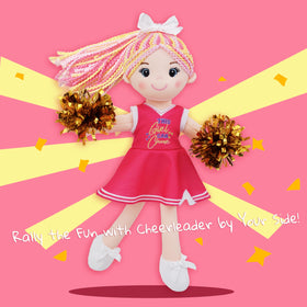 June Garden Sophie yarn hair in pink, yellow, and fuchsia for colorful dress-up