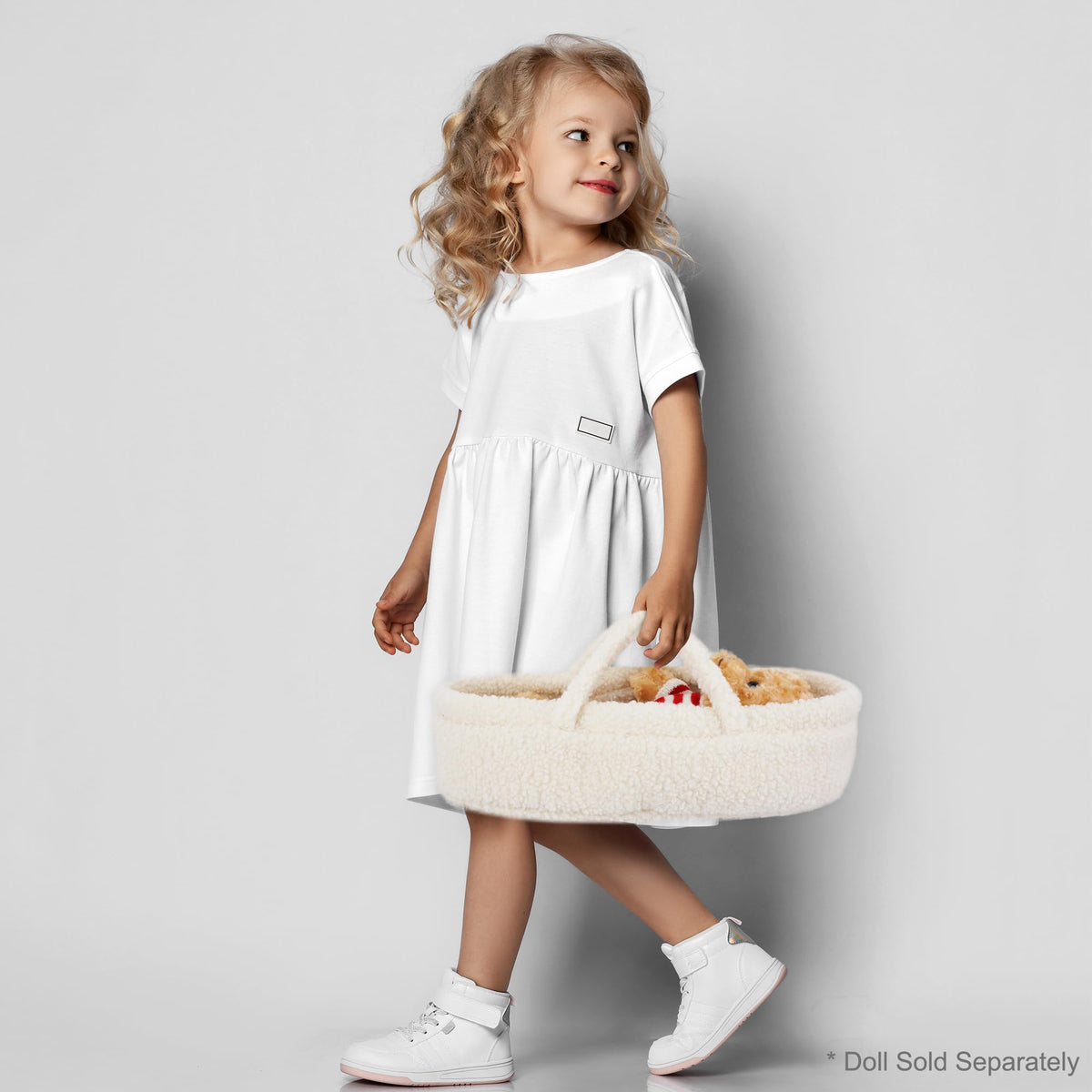 June Garden Cozy Dream Doll Bassinet portable and travel-ready for car trips