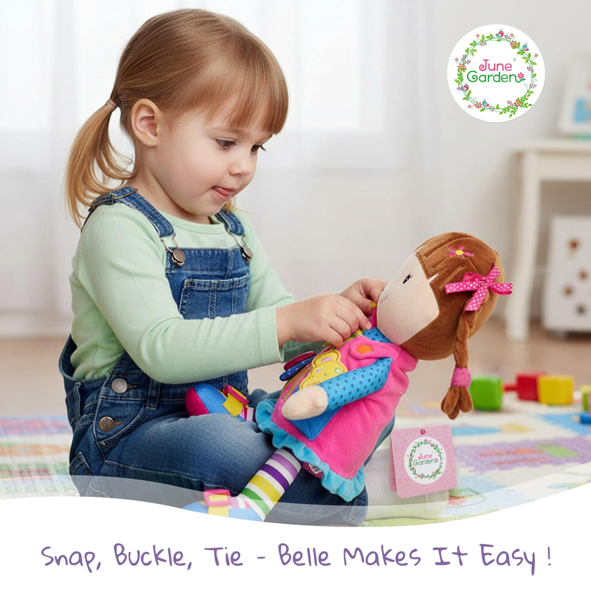 June Garden Dressy Friends Belle buttoning to develop coordination