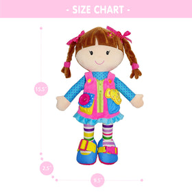 June Garden Dressy Friends Belle travel clip keeps learning on the go