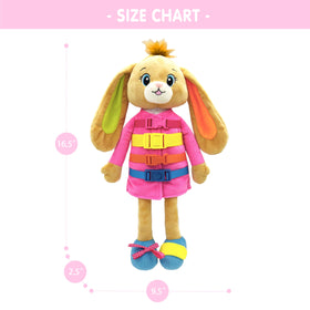 June Garden Dressy Friends Bunnie soft plush material for comforting hugs