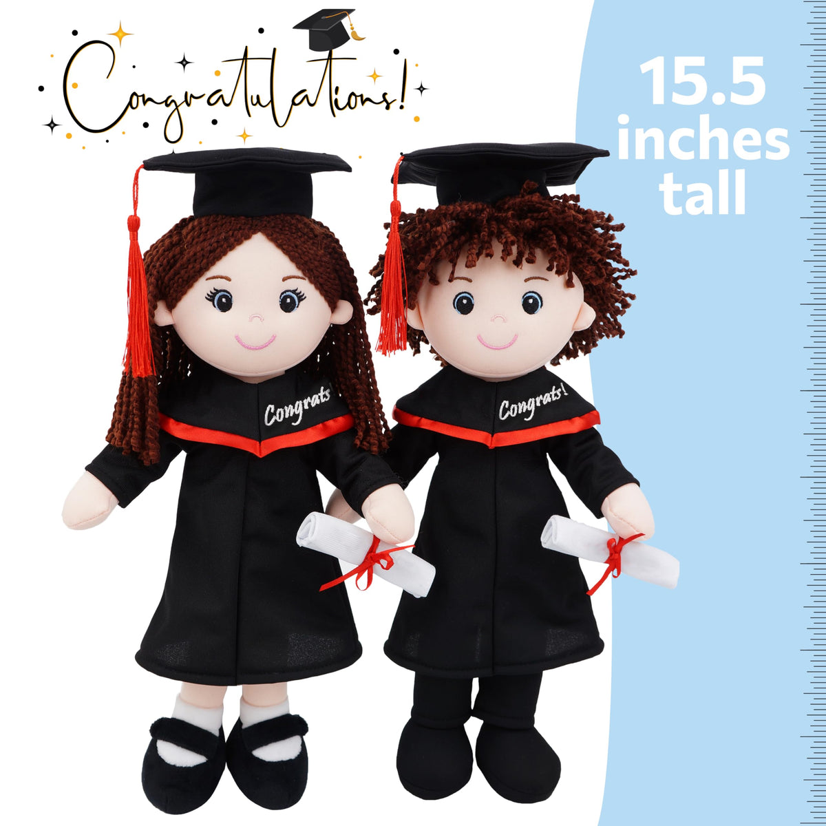 June Garden Snuggle Cuties cap and gown pose for graduation memories.