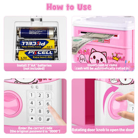JUNEU cat piggy bank makes a thoughtful birthday gift for girls
