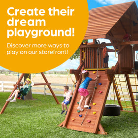 Jungle Gym Kingdom backyard setup supports active family time.