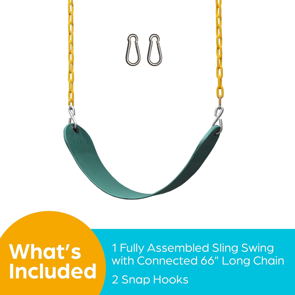 Jungle Gym Kingdom kid on swing showcases safe, smooth playtime