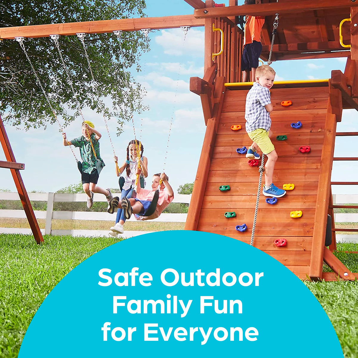 Jungle Gym Kingdom multi-use hook suits toddlers and gymnastics gear.