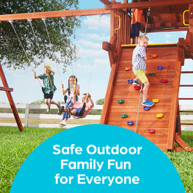 Jungle Gym Kingdom multi-use hook suits toddlers and gymnastics gear.