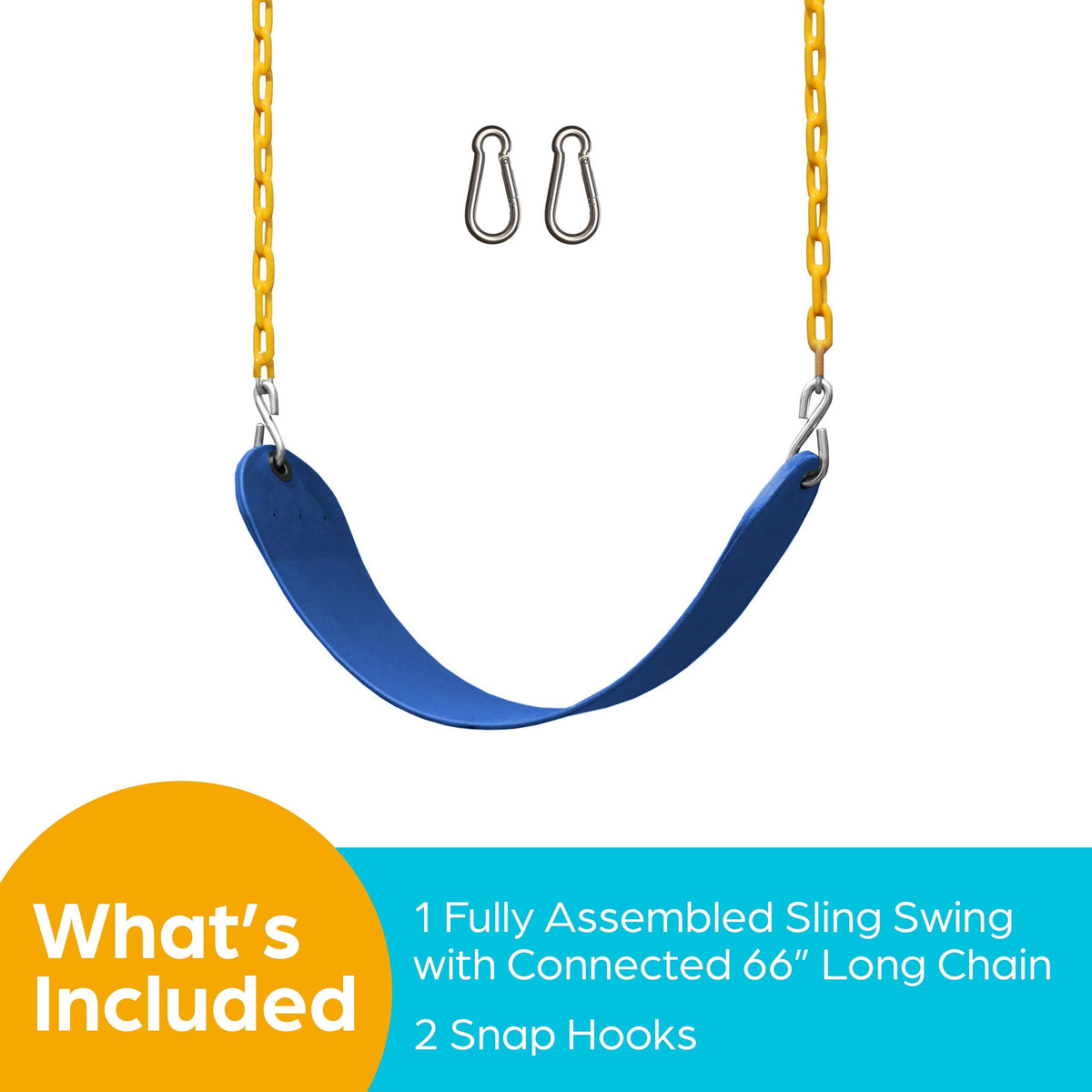 Jungle Gym Kingdom pinch-free chains reduce snags and pinches