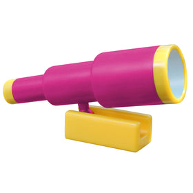 Jungle Gym Kingdom pirate telescope pink ready for imaginative outdoor exploration.