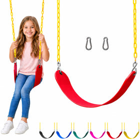 Jungle Gym Kingdom red swing seat replacement for backyard play.