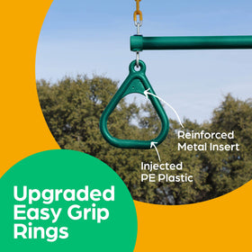 Jungle Gym Kingdom swing set accessory enhances backyard playtime.