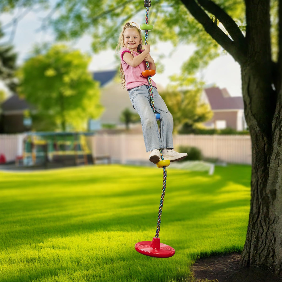 Jungle Gym Kingdom yellow design brightens yards and invites energetic play.