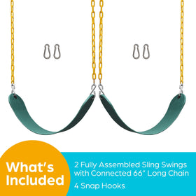 Jungle Gym Kingdom backyard swing kit for family fun.
