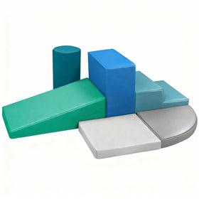 JungleDove cylinder block provides stable indoor climbing for toddlers.
