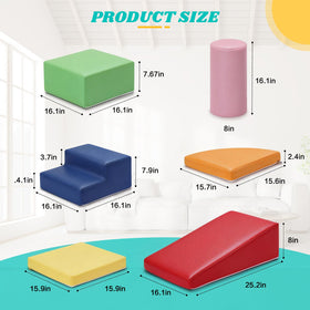 JungleDove baby climbing blocks set demonstrates soft, cushioned edges for gentle tumbles.