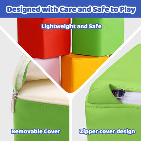 JungleDove color blocks promote stacking learning during indoor play