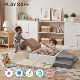 JungleDove ramp and steps promote balance during home climbing