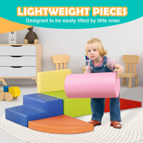 JungleDove foam play gym components arrange with Velcro for quick, stable setup.