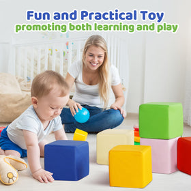 JungleDove toddler blocks safe squishy design for soft, playful exploration
