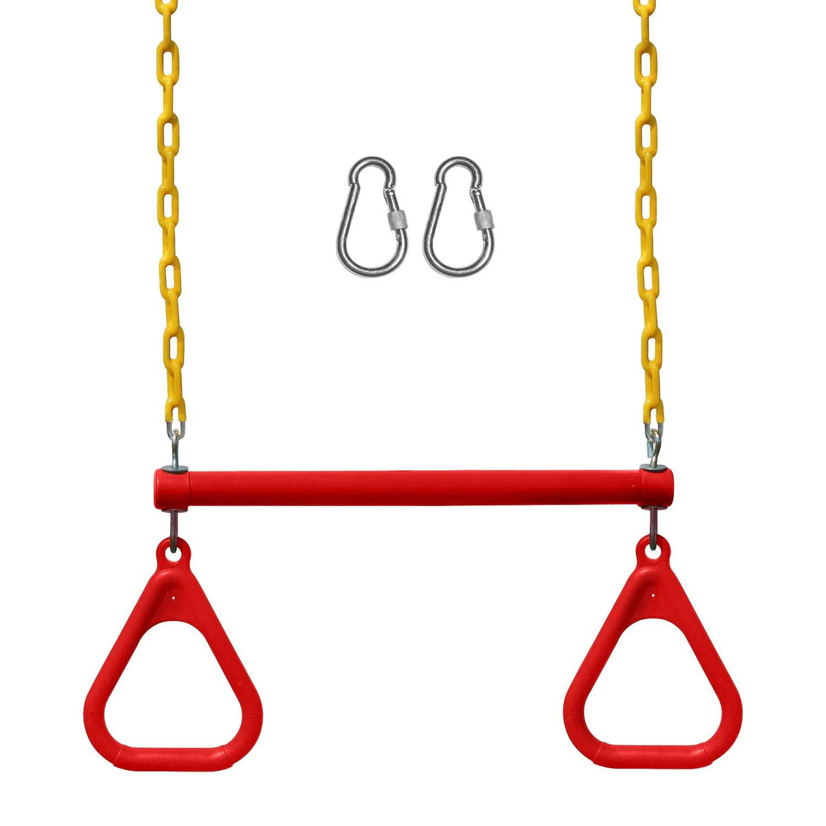 Jungle Gym Kingdom backyard swing set, sturdy frame ready for daily outdoor play.