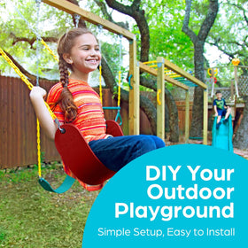 Jungle Gym Kingdom heavy-duty chain 48in offers secure hanging and smooth swings.