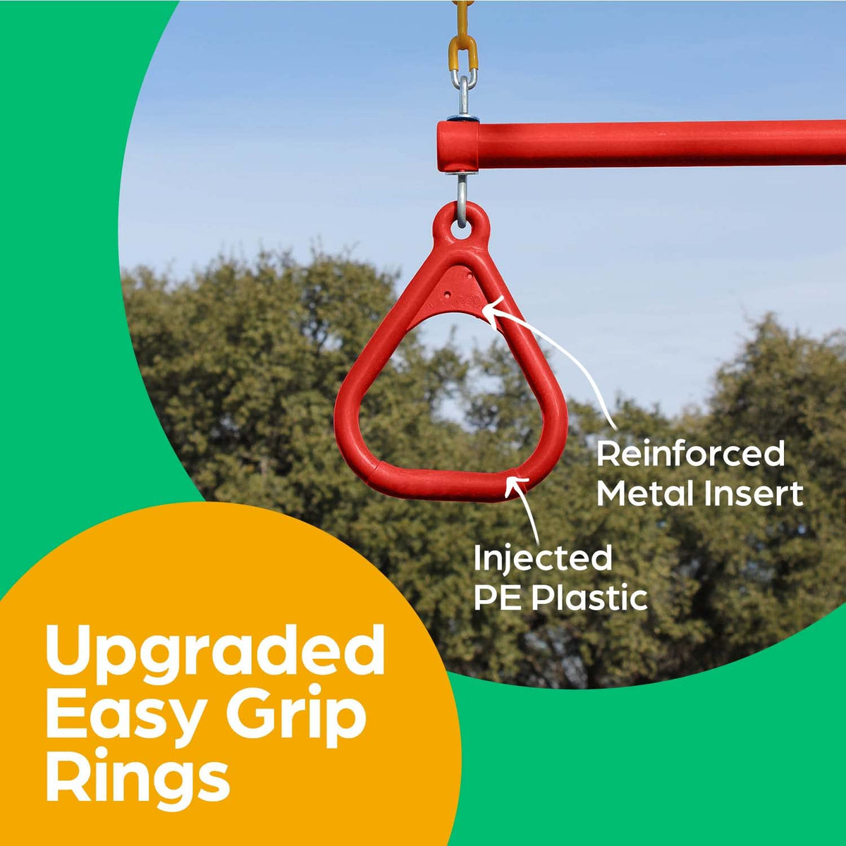 Jungle Gym Kingdom locking carabiners simplify quick, secure accessory connections.