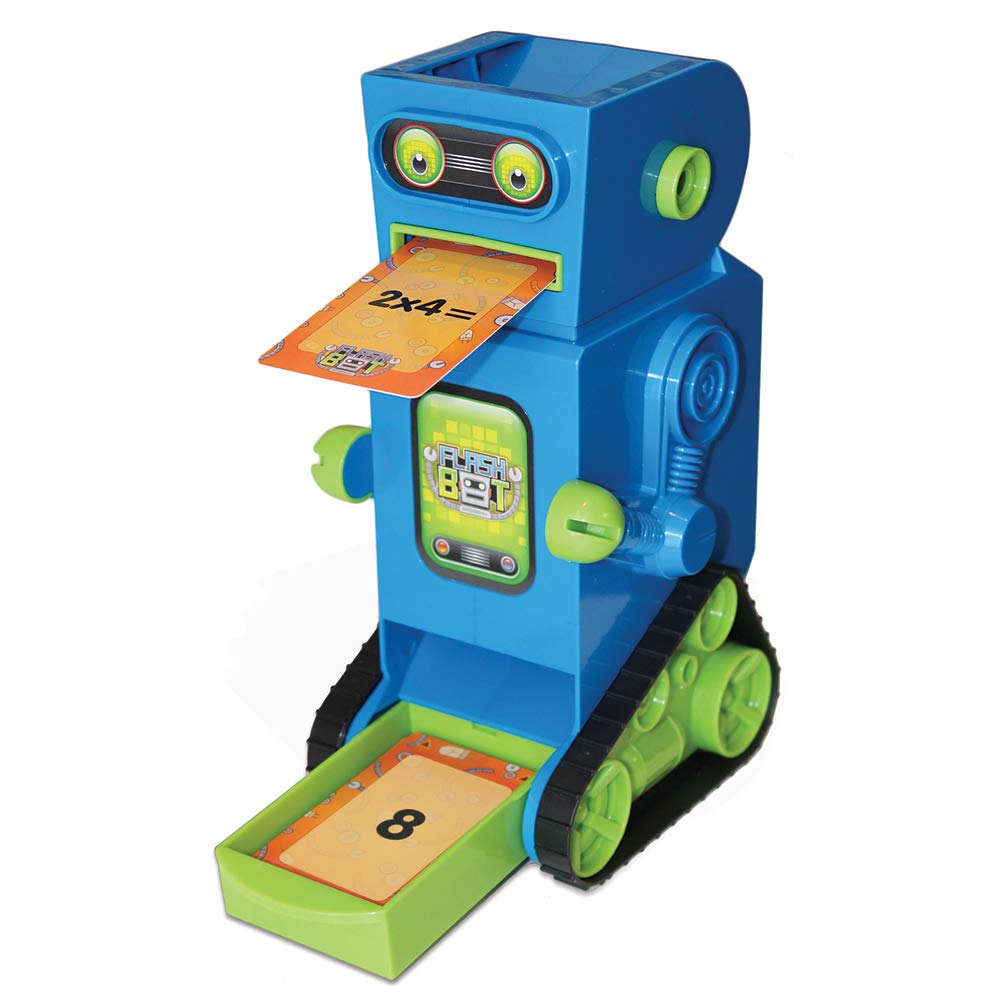 Junior Learning JL200 Flashbot interactive play helps kids learn reading and math through hands-on card flipping.