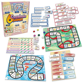 Junior Learning JL406 6 Comprehension Games pack for collaborative reading skills practice.
