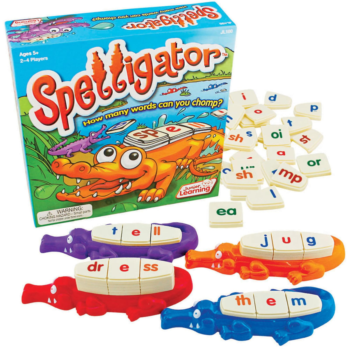 75-letter tiles support phonics practice and independent self-correction.