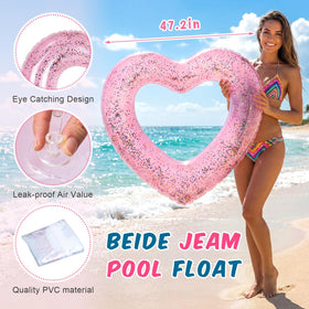 Junkin deflated storage-friendly float set, easy to pack for travel.