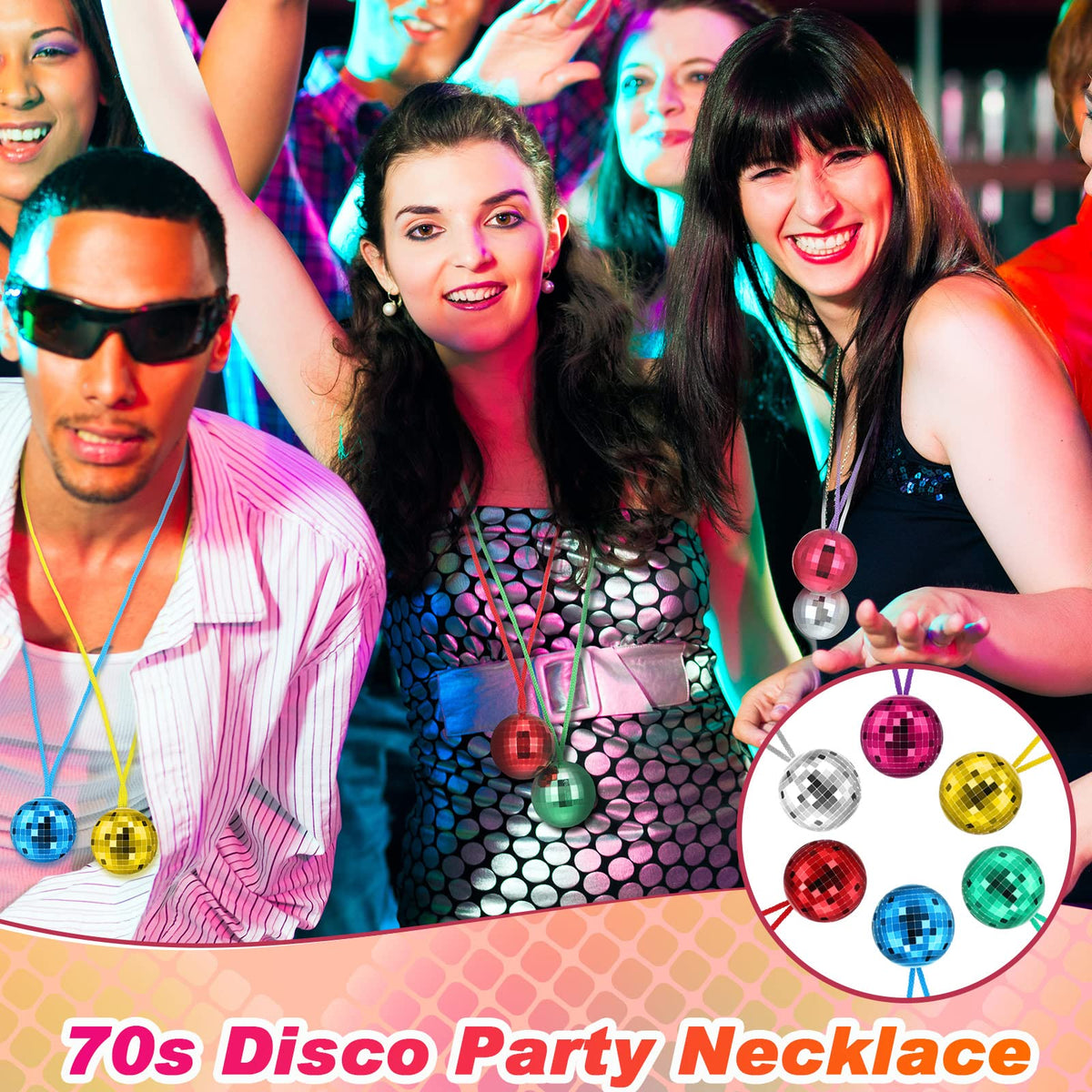 Junkin disco ball necklaces holiday decor ideas for Christmas and Halloween