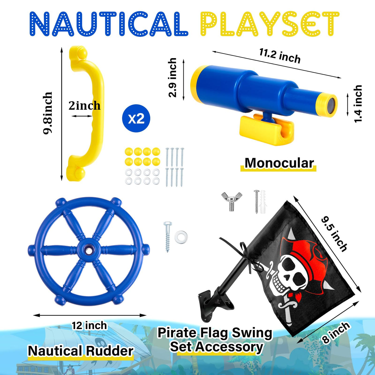 Junkin pirate telescope for imaginative lookout moments