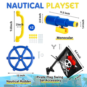 Junkin pirate telescope for imaginative lookout moments