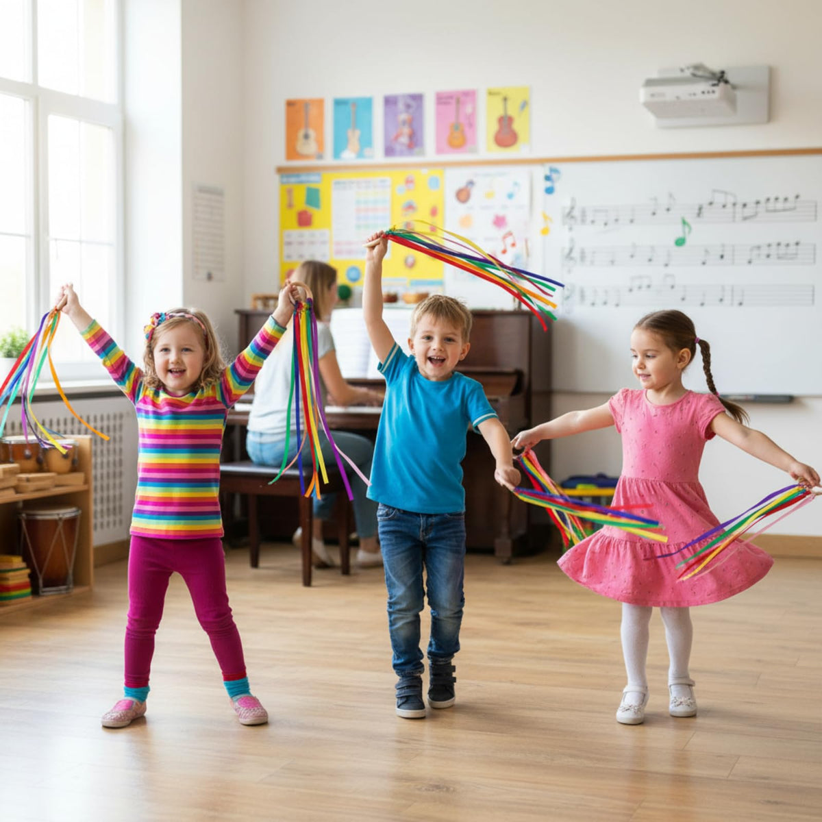 Junkin educational ribbon toy to enhance focus and coordination in play