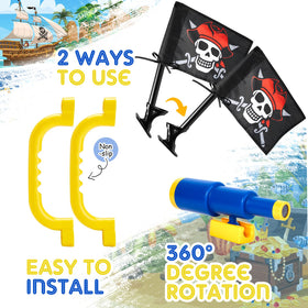 Junkin safety handles provide sturdy climbing grips