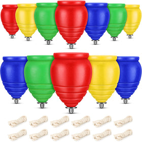 Junkin Trompo blue wood top shows beginner-friendly stability for play.