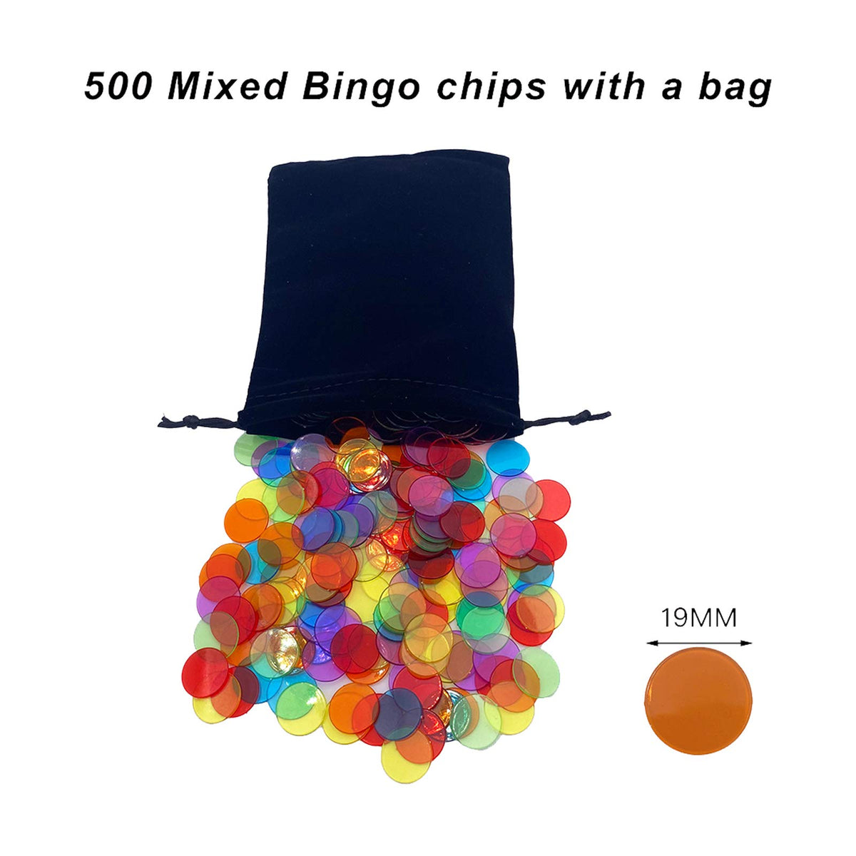 JUNWRROW 500 six-color chips for fast scoring and tracking.