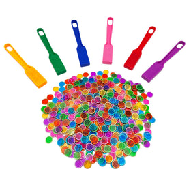 JUNWRROW magnetic bingo wand in action with colorful chips for group play