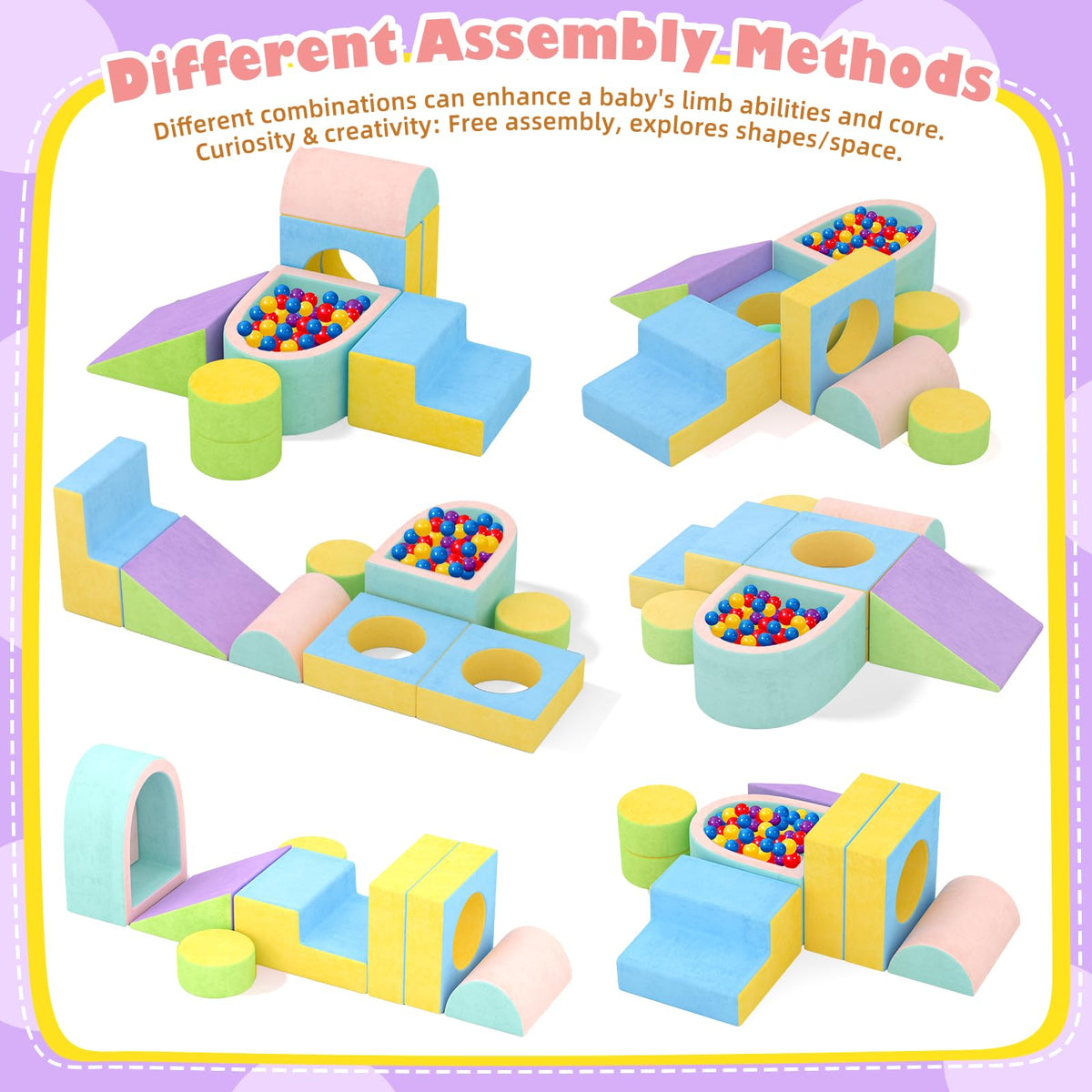 JUOIFIP educational blocks support shape, color, and spatial awareness.